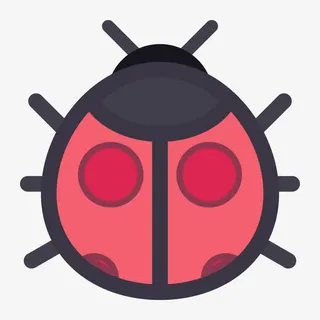 手绘七星瓢虫免抠