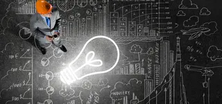 创意工程图背景banner高清