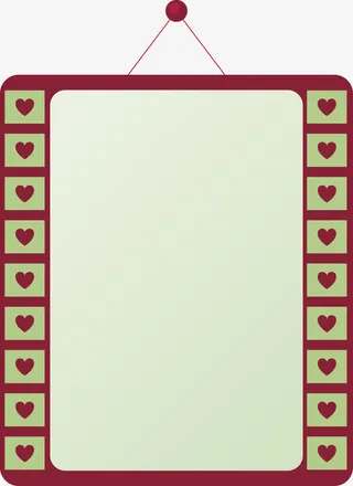 浪漫相框北欧相框免抠