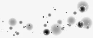 水墨泡泡七夕免抠