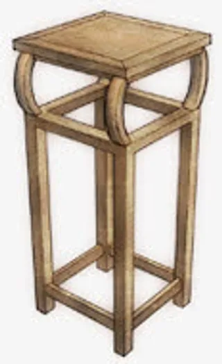 中国风古典凳子免抠