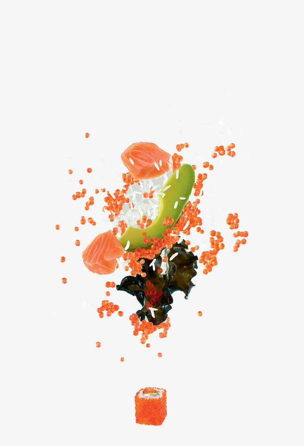 创意寿司插画免抠