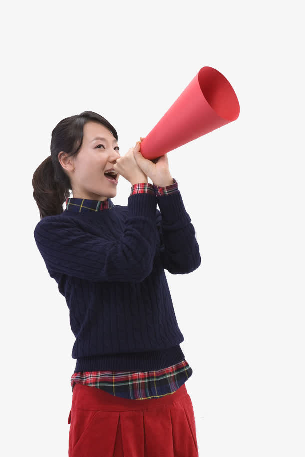 红喇叭桶免抠