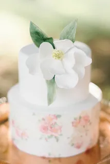 白色花朵咖啡享受免抠