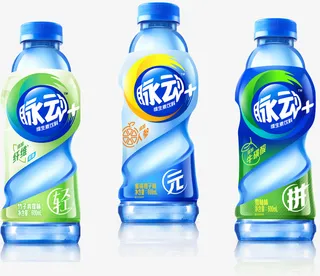 脉动饮料：雪柚味、竹子青提味、蜜桃橙子味免抠