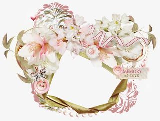 文艺小清新粉色百合花装饰边框免抠