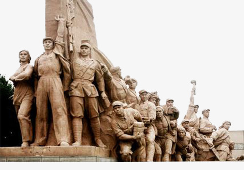 工农兵雕像图免抠