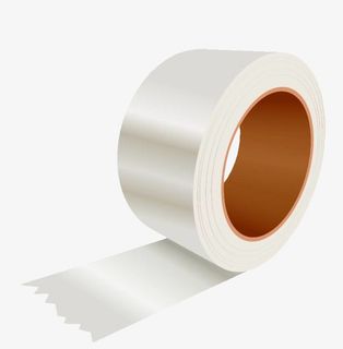 矢量手绘白色胶带免抠