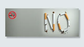 灰色禁止吸烟海报banner背景高清