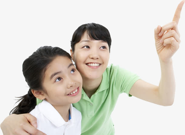 教育母女耐心人物免抠