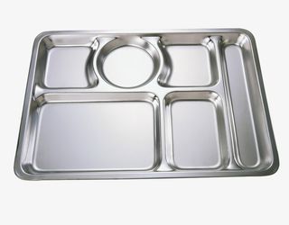 饭堂多格餐盘免抠