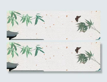 惊蛰植物清新banner海报背景高清