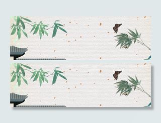 惊蛰植物清新banner海报背景高清