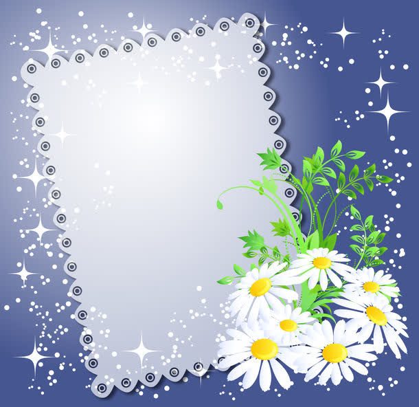 鲜花与星光免抠
