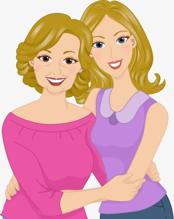 漂亮的母女免抠