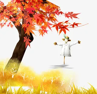秋天景色免抠