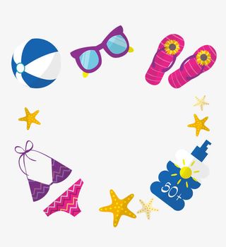 眼镜比基尼拖鞋免抠