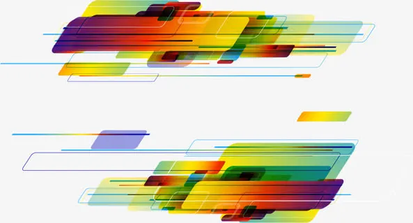 潮流动感科技特效矢量素材免抠