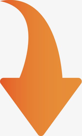 橘黄色箭头免抠