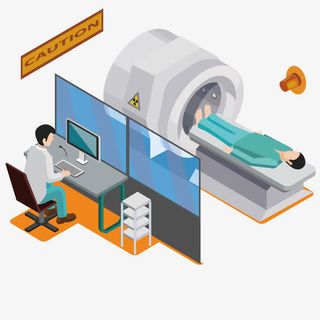 矢量医学人物检查免抠