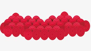 祥云底栏花边设计纹理免抠