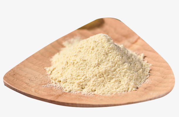 木盘里的白色粉素材免抠