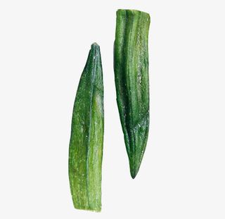 产品实物秋葵干两个免抠