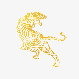 金色老虎 虎年 老虎 春节免抠