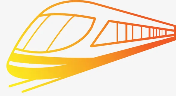 黄色奔驰的矢量高速免抠