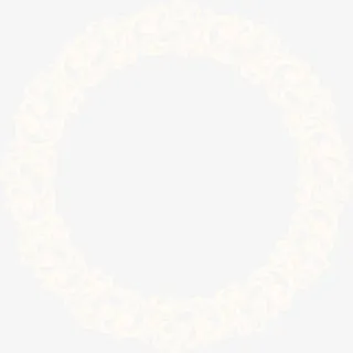 黄色清新花纹圆圈边框纹理免抠