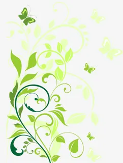 绿色常青藤免抠手绘/卡通卡通元素