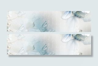 青色复古蝴蝶背景