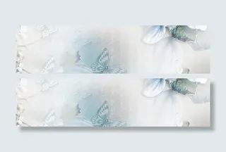 青色复古蝴蝶背景