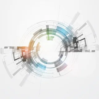 线条圈圈 科技背景矢量图高清