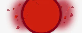 红色边框漂浮红包免抠