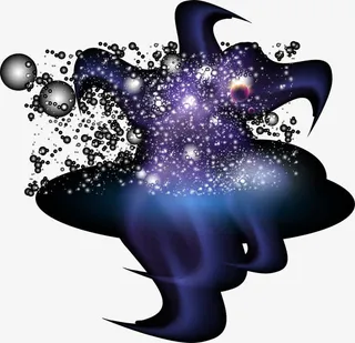 唯美星光效果元素免抠