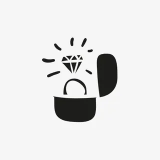 结婚钻戒图标免抠