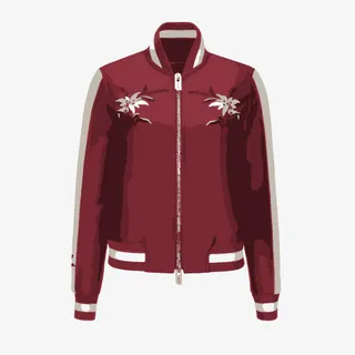 卡通化女式长袖夹克免抠