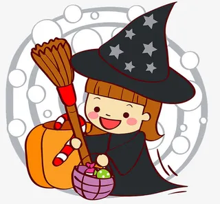 万圣节卡通插画免抠
