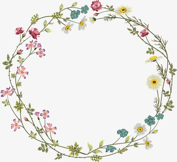 花环鲜花花环免抠