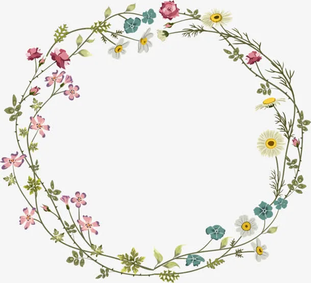花环鲜花花环免抠