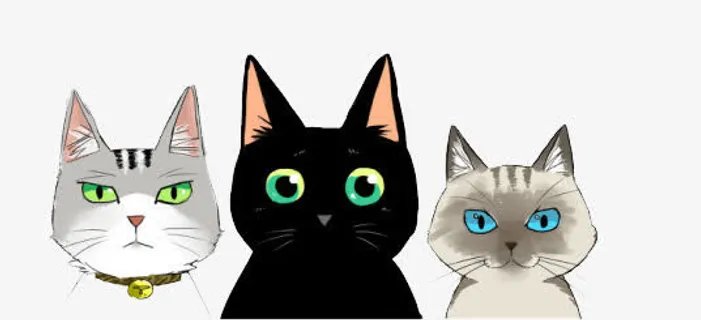 卡通粉色元素 卡通小猫咪免抠