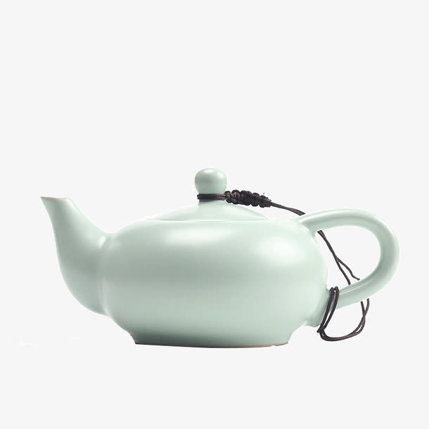 汝窑茶壶 陶瓷功夫茶具免抠