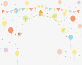 春天喜庆气球装饰免抠