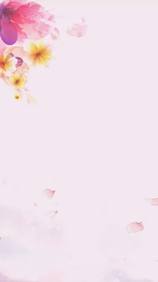 中国风粉色母亲节花朵H5分层背景高清