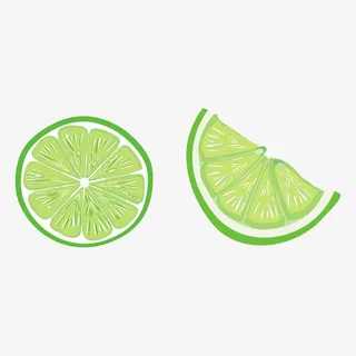 矢量切开青柠檬设计元素免抠