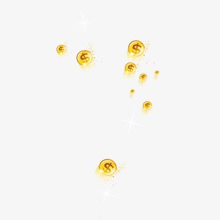 美元大量金币免抠