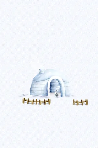 小雪海报背景素材高清