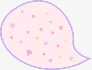 粉色爱心边框免抠