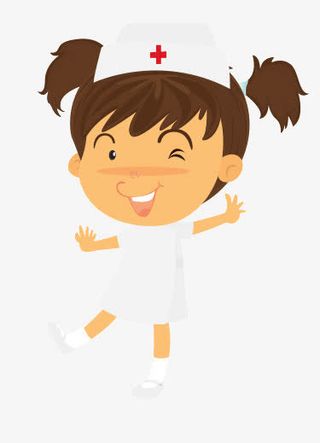 卡通女孩护士小姐免抠